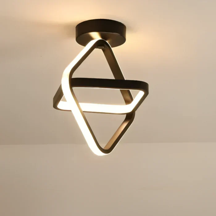 Moderne LED Taklampe med Dobbeltring Design - Twilight Rings | Luvikno