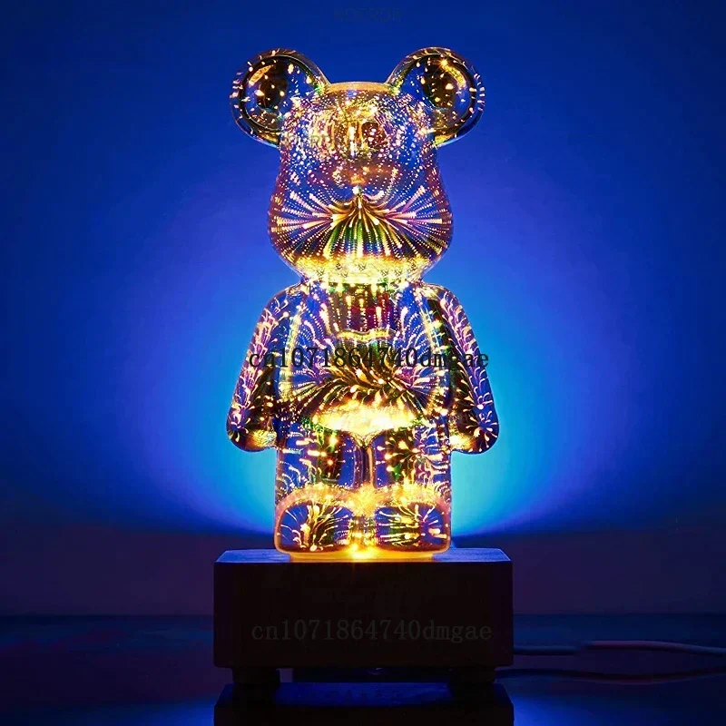 Magisk 3D Fyrverkeri Projekterings Stemningslampe - StarBear | Luvikno
