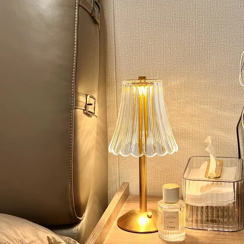 LED Retro Bordlampe USB-oppladbar - BrillianceGlow | Luvikno