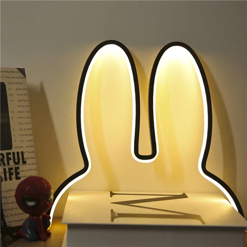 USB Oppladbar Kanin Nattlys med Omgivelsesbelysning - BunnyLight | Luvikno