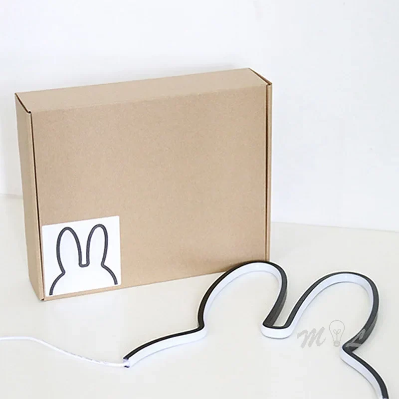 USB Oppladbar Kanin Nattlys med Omgivelsesbelysning - BunnyLight | Luvikno