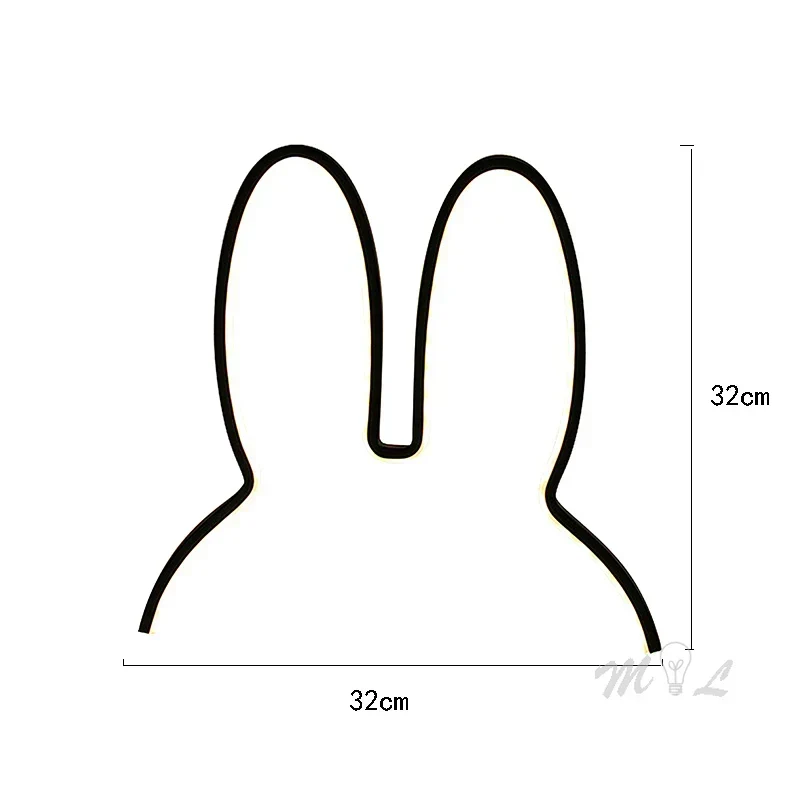 USB Oppladbar Kanin Nattlys med Omgivelsesbelysning - BunnyLight | Luvikno