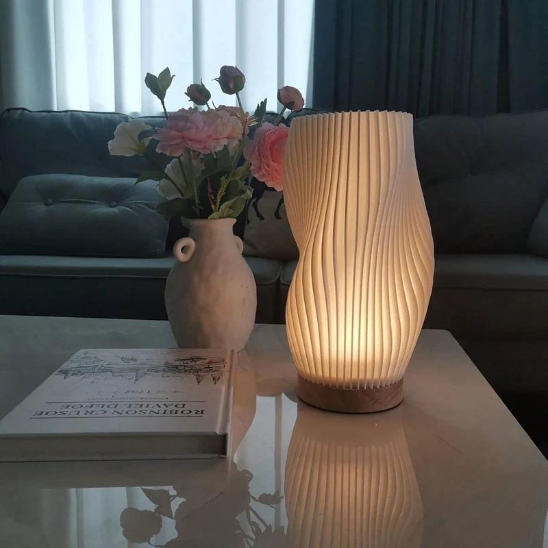 Bølgete Ambient Lampe - Sofia | Luvikno