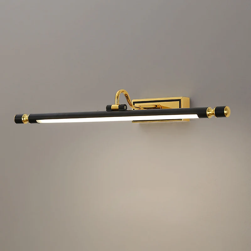 Luksus svart-gull speillampe – LumoGold | Luvikno