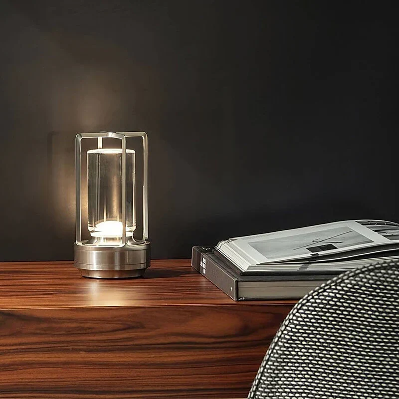 Vanntett og bærbar krystallbordlampe - AuroraGlow | Luvikno