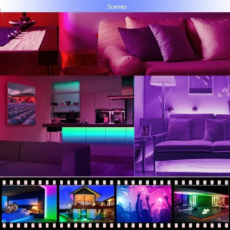 USB LED STRIPE MED FARGEENDRING - RGB LYS FOR ROMDEKORASJON & TV BAKBELYSNING | Luvikno