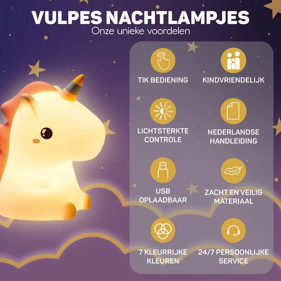 Unicorn Nattlys - DreamCrest | Luvikno