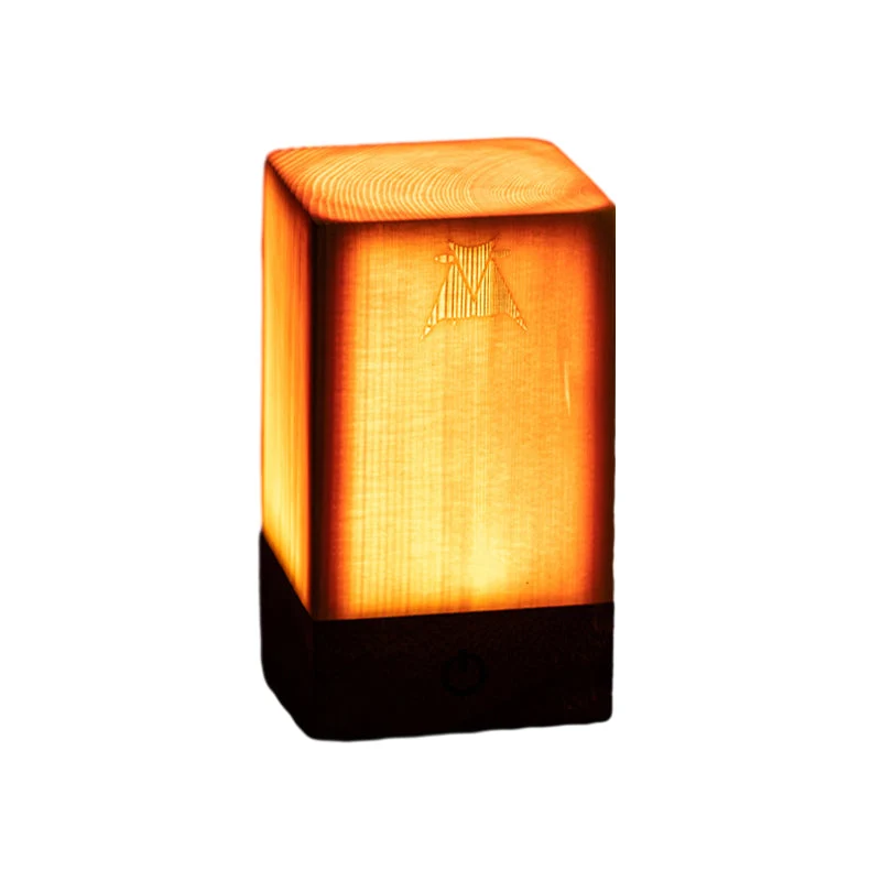 Stilig LED Bordlampe - WoodGlow | Luvikno