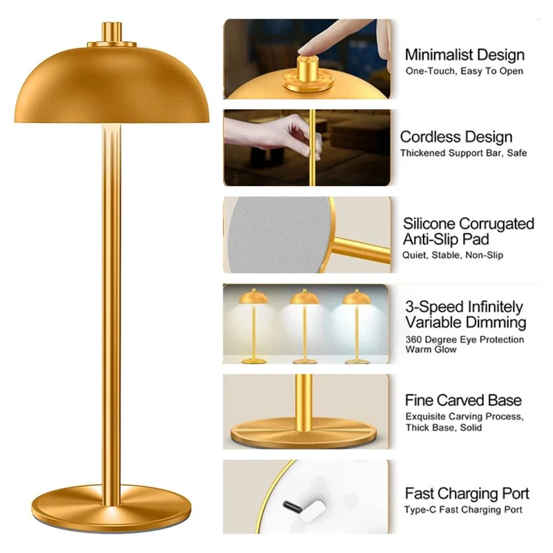Gaile Creative Mushroom Lamp | Luvikno