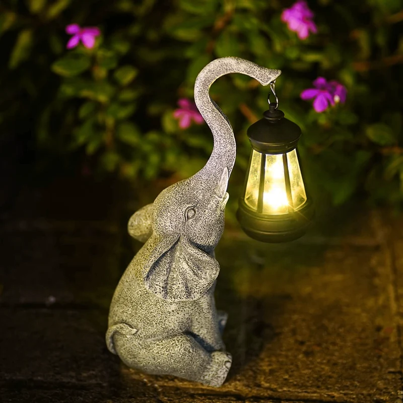 Atmosfærisk Sol Lampe for Hagen - Elefant Glød | Luvikno
