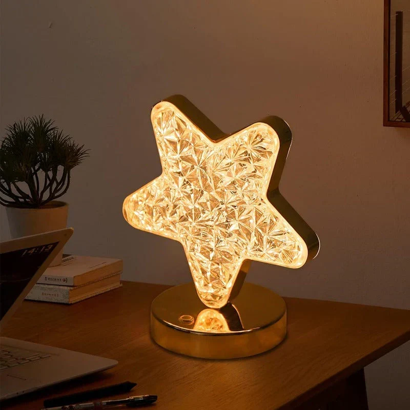 Magisk krystallbordlampe med dimmer - Celestia | Luvikno