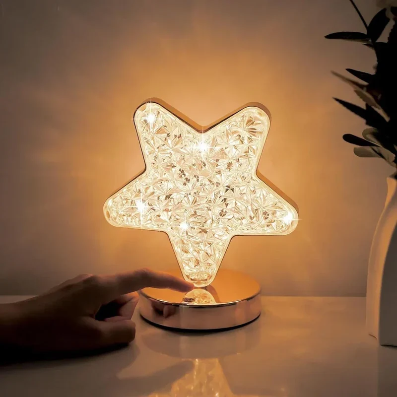Magisk krystallbordlampe med dimmer - Celestia | Luvikno