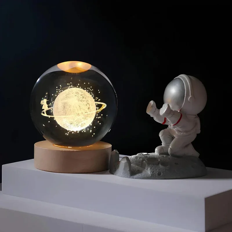 3D Gravert Krystall Sylinder - Celestia | Luvikno