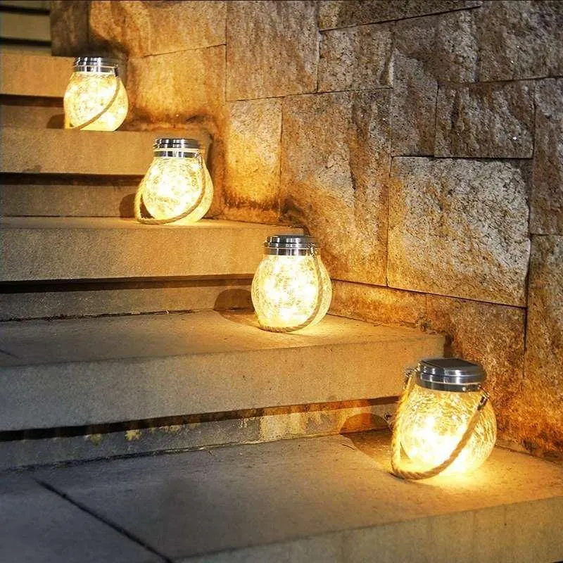 Solar Mason Jar Lamp - Lunara | Luvikno