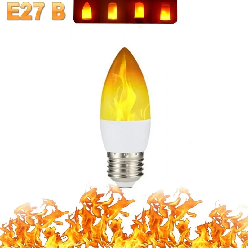 LED FLAME LIGHT PARTY LAMP - 4 MODUSER BRANN SIMULERING | Luvikno