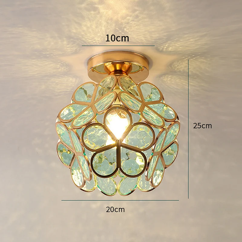Kunstnerisk Glass Ceiling Lamp med Blomsterdesign - FlowerHall | Luvikno