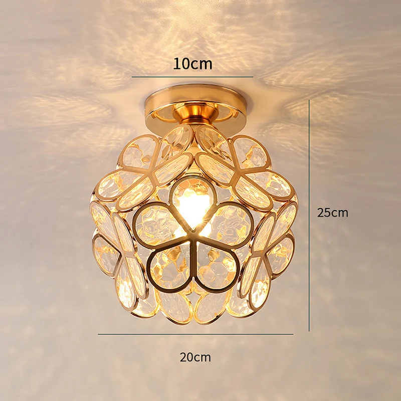 Kunstnerisk Glass Ceiling Lamp med Blomsterdesign - FlowerHall | Luvikno