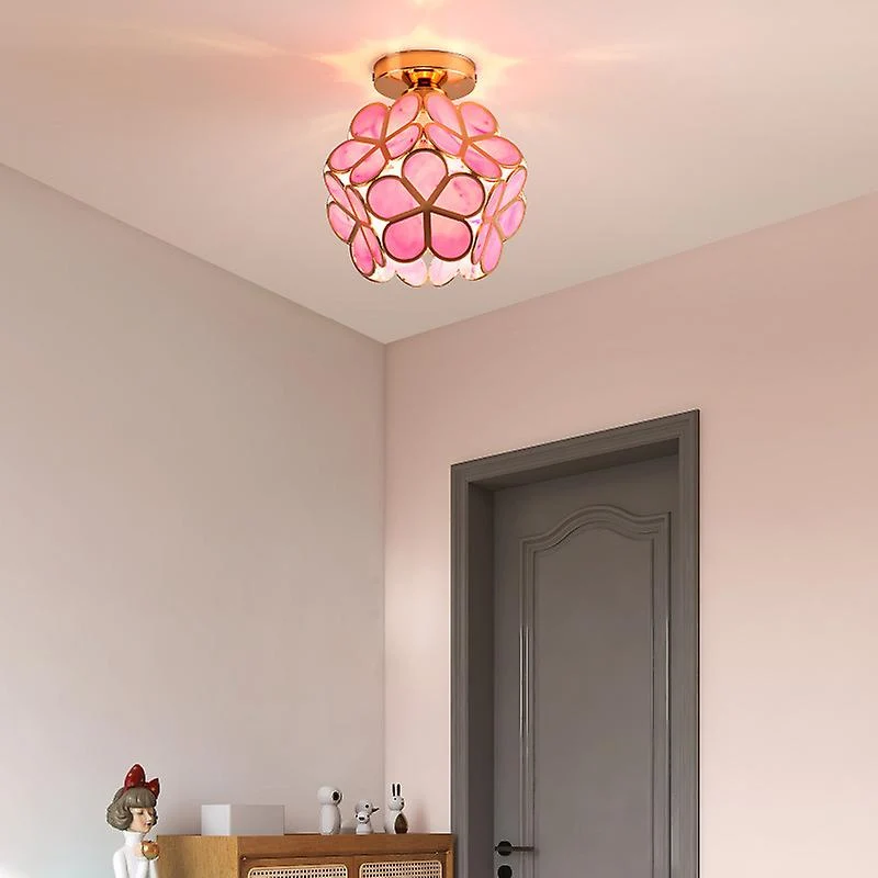 Kunstnerisk Glass Ceiling Lamp med Blomsterdesign - FlowerHall | Luvikno
