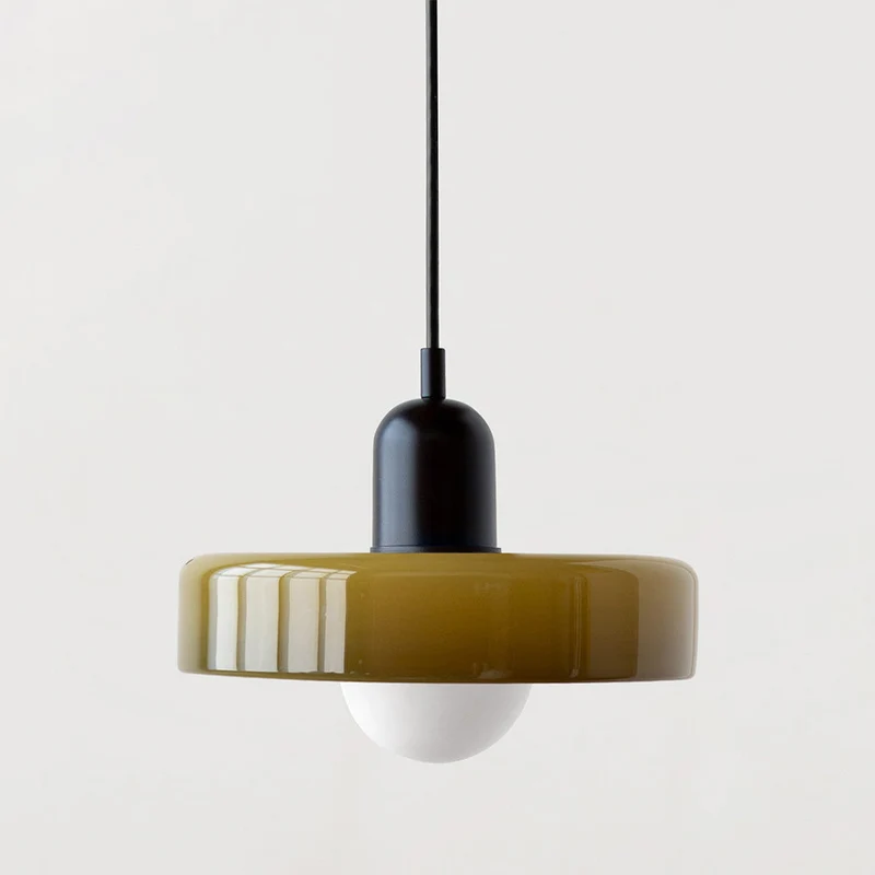 Farget glass pendellampe - BauLume | Luvikno