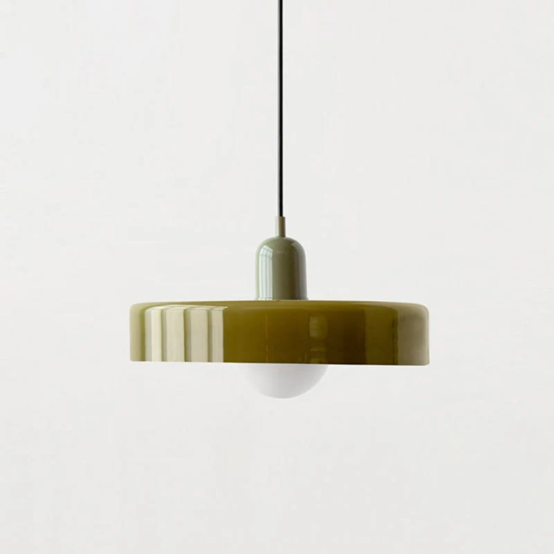 Farget glass pendellampe - BauLume | Luvikno
