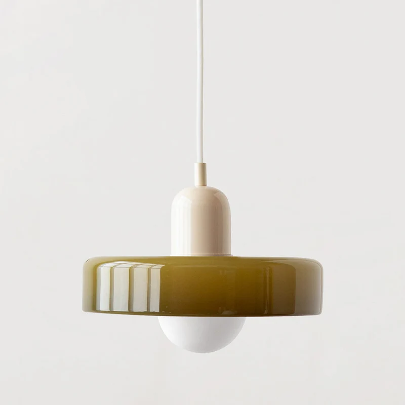 Farget glass pendellampe - BauLume | Luvikno