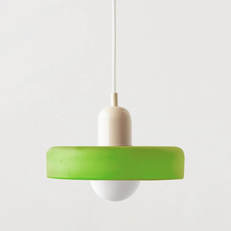 Farget glass pendellampe - BauLume | Luvikno