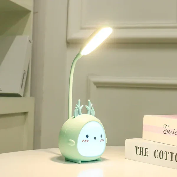 Barnas lese lampe med øyevern og USB nattlys - BrightBuddy | Luvikno