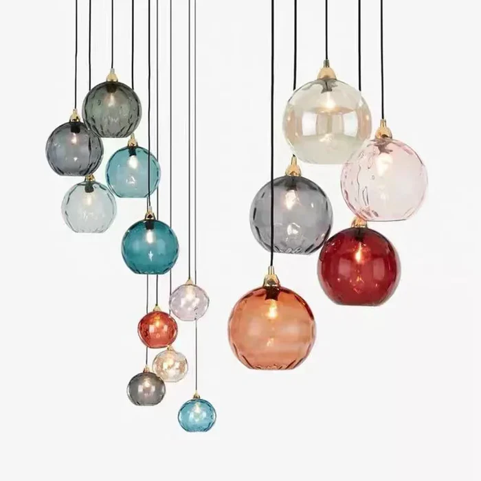 Glass Sphere Pendant Lamp - LumiSphere | Luvikno