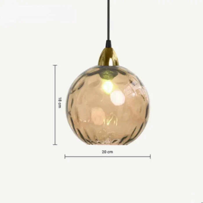 Glass Sphere Pendant Lamp - LumiSphere | Luvikno
