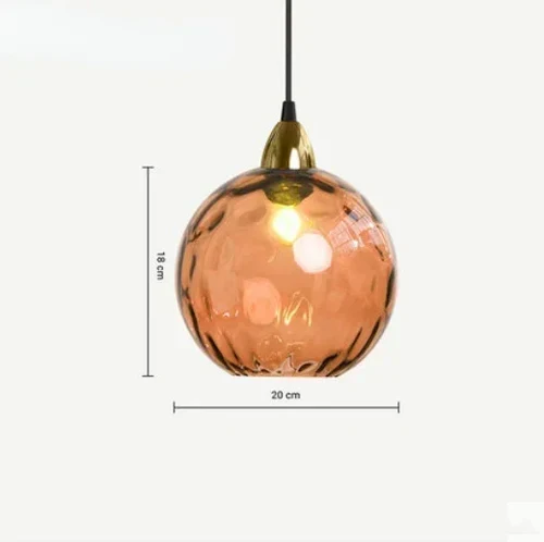 Glass Sphere Pendant Lamp - LumiSphere | Luvikno