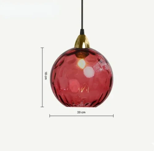 Glass Sphere Pendant Lamp - LumiSphere | Luvikno