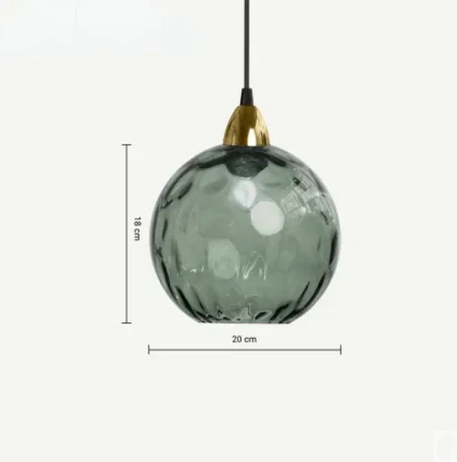 Glass Sphere Pendant Lamp - LumiSphere | Luvikno