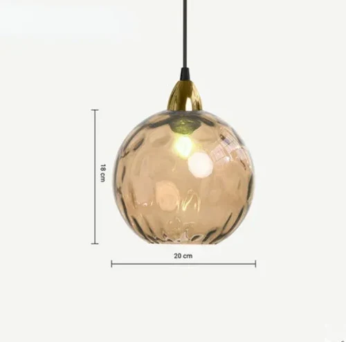 Glass Sphere Pendant Lamp - LumiSphere | Luvikno