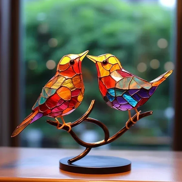 Fargede Glassfugler for Chic Interiørdesign - ChicGlass Birds | Luvikno