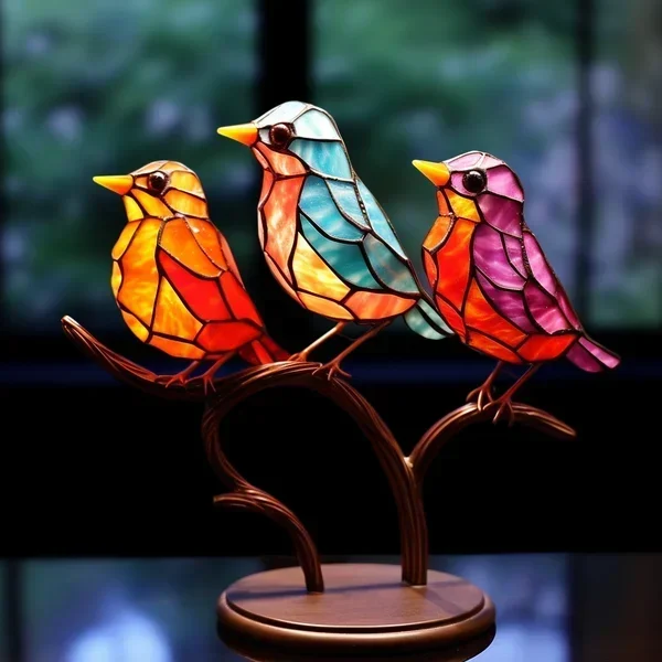 Fargede Glassfugler for Chic Interiørdesign - ChicGlass Birds | Luvikno