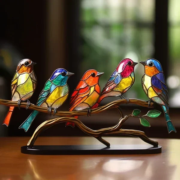 Fargede Glassfugler for Chic Interiørdesign - ChicGlass Birds | Luvikno