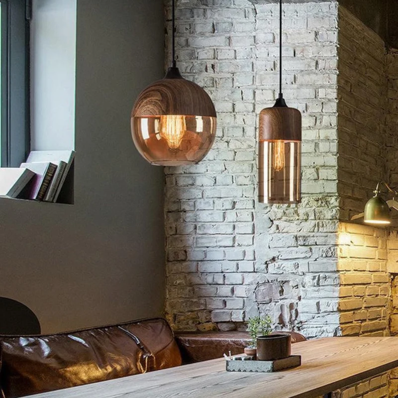 Stilig skandinavisk tre taklampe - NordLuna | Luvikno
