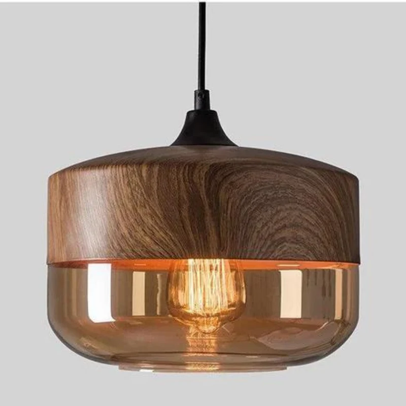 Stilig skandinavisk tre taklampe - NordLuna | Luvikno