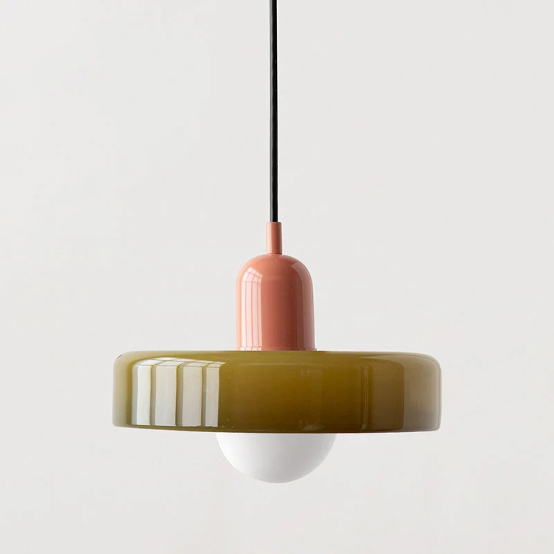 Fargerik Bauhaus-stil Pendellampe - StiloGlas | Luvikno
