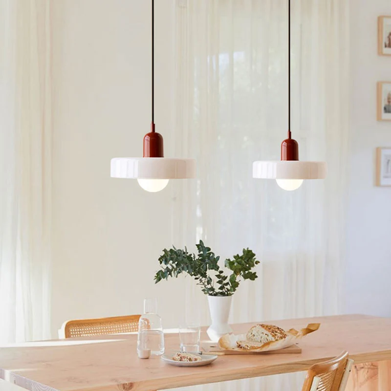 Fargerik Bauhaus-stil Pendellampe - StiloGlas | Luvikno