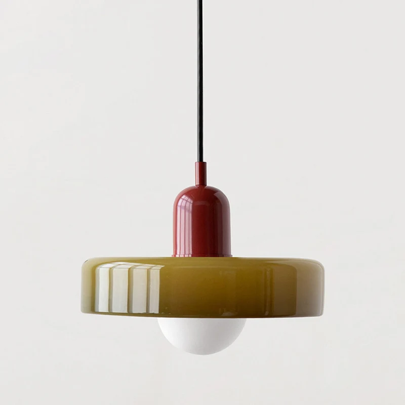 Fargerik Bauhaus-stil Pendellampe - StiloGlas | Luvikno