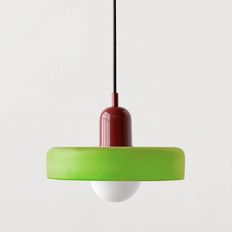 Fargerik Bauhaus-stil Pendellampe - StiloGlas | Luvikno