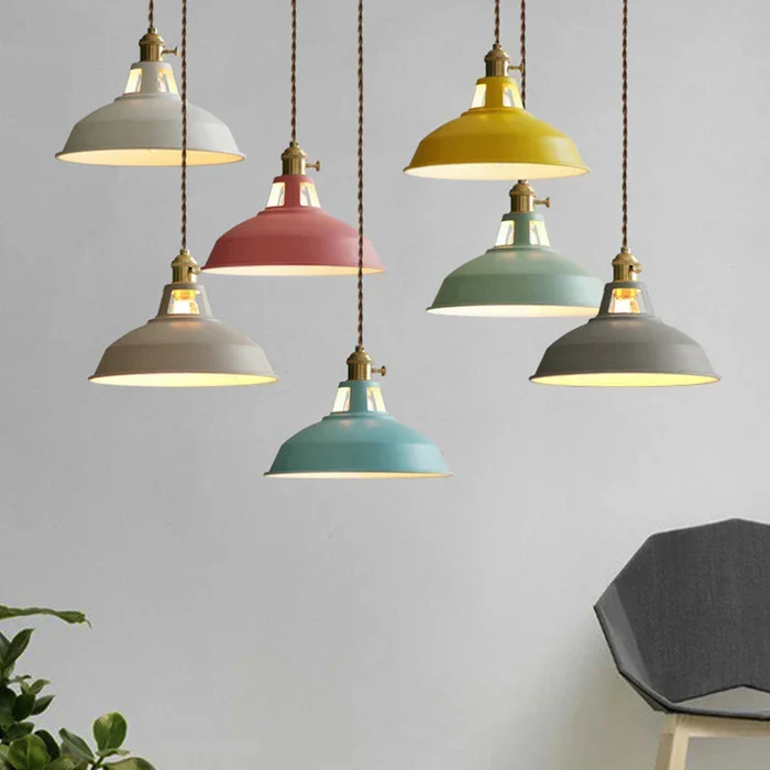 Industriell Retro Pendellampe - IronGlow | Luvikno