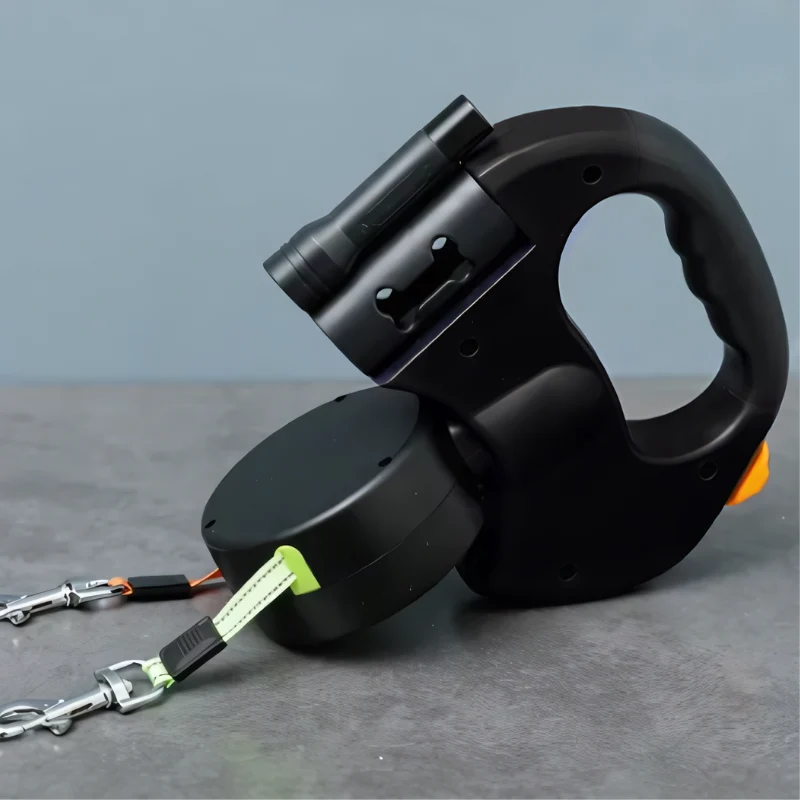 PowerPup Duo-Leash — Endelig stressfrie turer med to hunder i perfekt harmoni | Luvikno
