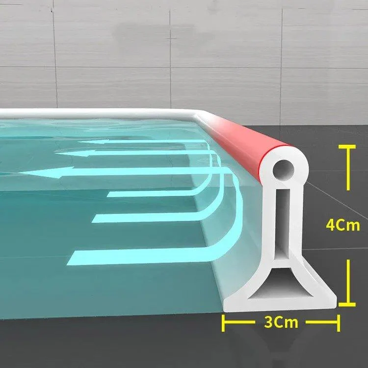 FlexiSeal Dusjkant — Ingen flere våte gulv og frustrasjon på badet, hold deg tørr – helt uten installasjonsstress! | Luvikno