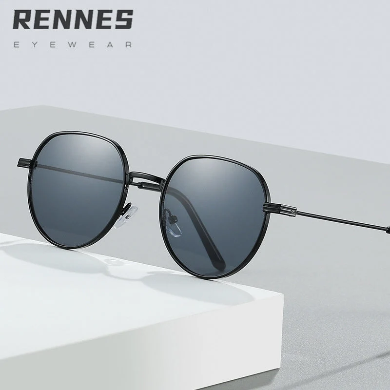 Dame Stilfull rund Designer mote solbrille Luvikno
