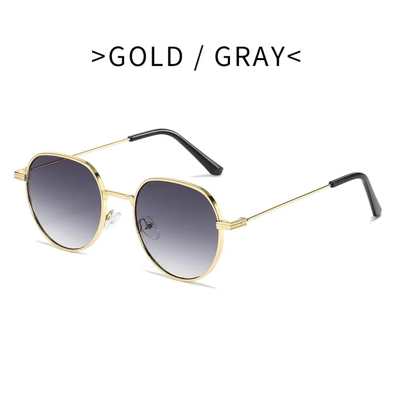 Dame Stilfull rund Designer mote solbrille Luvikno