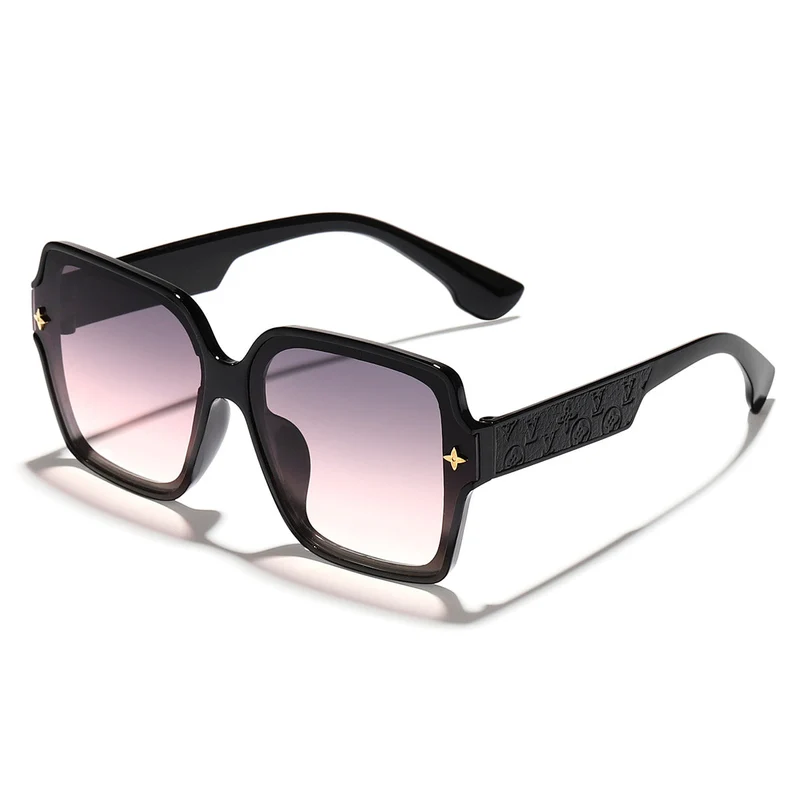 Dame stilige oversized solbriller med moderne ramme Luvikno
