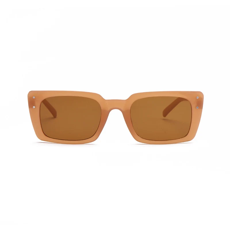 Dame kvadratisk solbrille med dyremønster Luvikno