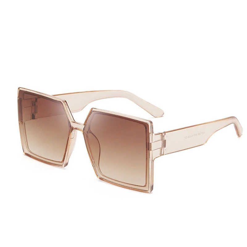 Dame kvadratisk solbrille med robust ramme og stillegant design Luvikno